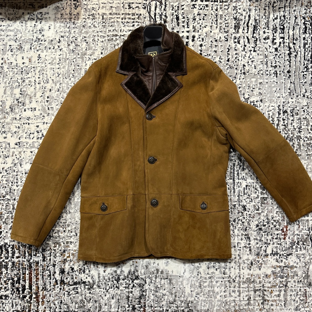 Allen Edmonds Men’s Lambskin Shearling Coat NWT